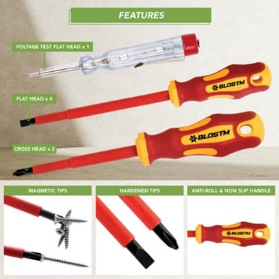 BLOSTM Insulated Screwdriver Set - 3