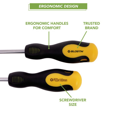 BLOSTM Magnetic Screwdriver Set 10 Piece - 4