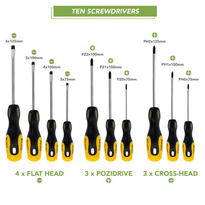 BLOSTM Magnetic Screwdriver Set 10 Piece - 7