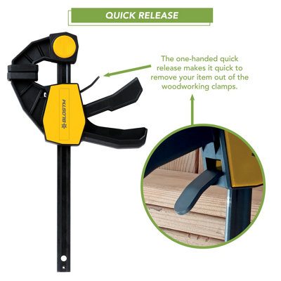BLOSTM Mini Ratchet Bar Clamp Set - Pack Of 2 -150Mm (6