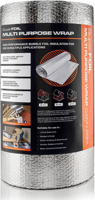 BLOSTM Multi-Purpose Foil Insulation Roll 0.6M X 25M