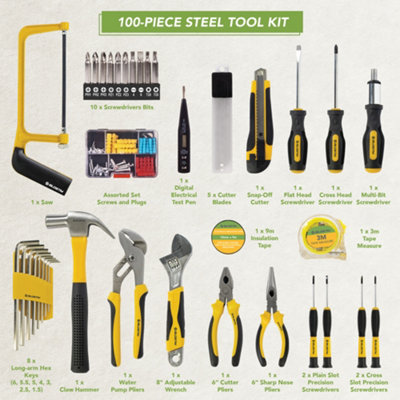 BLOSTM Multi Tool Kit 100 Piece - 9