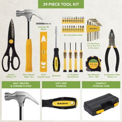 BLOSTM Multi Tool Kit 39 Piece DIY - 5