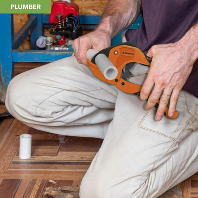 BLOSTM PLASTIC RACHET PIPE CUTTER - ORANGE