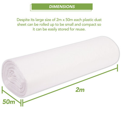 BLOSTM Polythene Dust Sheet Rolls - 6