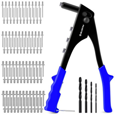 BLOSTM POP RIVET GUN 100 PCS BLUE