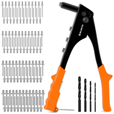 BLOSTM POP RIVET GUN 100 PCS ORANGE