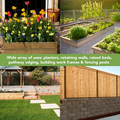 thumbnail image 2 of InfiniBracket Stainless Steel Corner Bracket For Railway Sleepers – Timber Edging & Raised Beds (Single) 2 of 6
