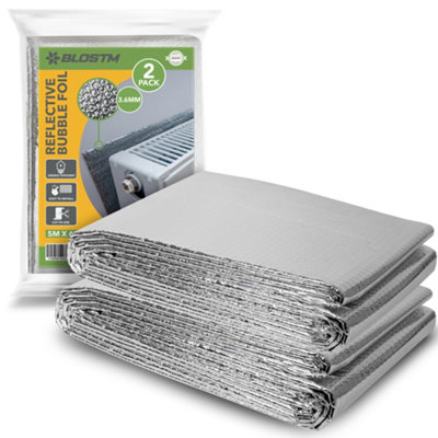 BLOSTM REFLECTIVE BUBBLE FOIL 5M X 60CM - 2 PACK