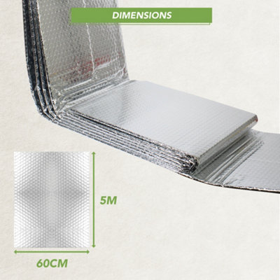 BLOSTM Reflective Bubble Foil 5M X 60Cm - 5