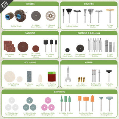 BLOSTM Rotary Tool Accessories Set - 276 Piece - 4