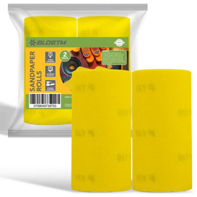 BLOSTM Sand Paper Rolls 1. 180 Grit 2. 120 Grit - 9