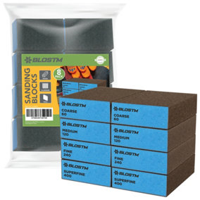 BLOSTM Sanding Blocks - 8 Pack