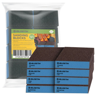 BLOSTM Sanding Blocks - 8 Pack - 4