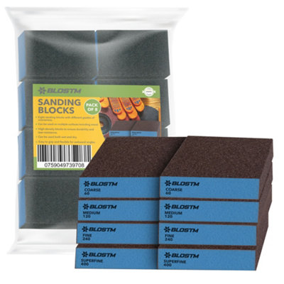 BLOSTM Sanding Blocks - 8 Pack