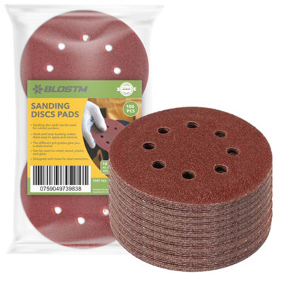 BLOSTM Sanding Discs Pads 100Pcs