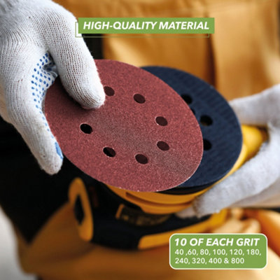 BLOSTM Sanding Discs Pads 100Pcs - 7