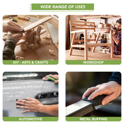BLOSTM Sandpaper Assortment - 102 Pieces - 7