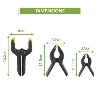 BLOSTM Spring Clamps Set 12 Pack - 3