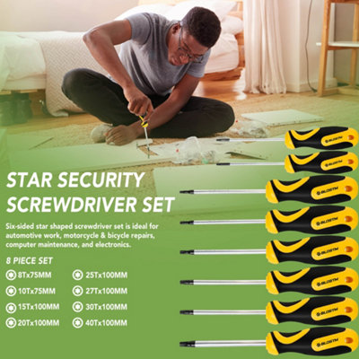 BLOSTM Star Security Screwdriver Set 8 Piece - 5
