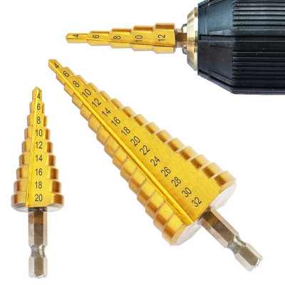 BLOSTM Steel Step Drill Bits - 3PCS - 3