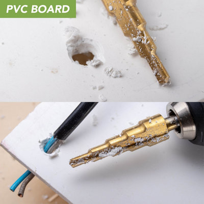 BLOSTM Steel Step Drill Bits - 3PCS - 7