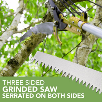 BLOSTM Telescopic Tree Pruner 3.3m - 2 in 1 Extendable Tree Loppers ...