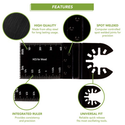 BLOSTM Wood Oscillating Saw Blades 15 Pack - 6