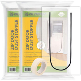 BLOSTM Zip Door Dust Stopper - 2 Pack