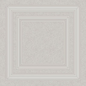 Blown Vinyl Panel Wallpaper Grey Belgravia 5838