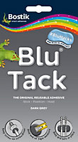 Blu Tack Dark Grey Re-Usable Adhesive Putty (2 Packs)