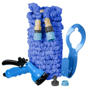 Blue 100ft Expanding Hercul-Easy Hose with FREE accessories and bag