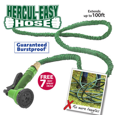 Blue 100ft Expanding Hercul-Easy Hose with FREE accessories and bag
