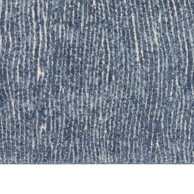 Blue Abstract Luxurious Modern Easy to clean Rug For Dining -229cm X 300cm