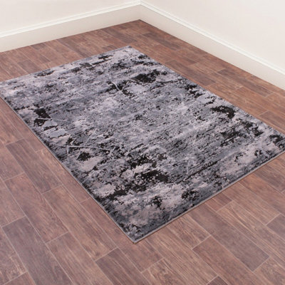 Blue Abstract Modern Abstract Rug Easy to clean Living Room Bedroom and Dining Room-160cm X 230cm