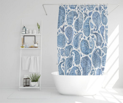 Blue and White Bo Ho world (Shower Curtain) / Default Title Price Comparisons | Compare The Build