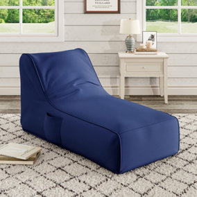 Blue Bean Bag Bed, Comfy Floor Lounger  Adult Size 1300 mm