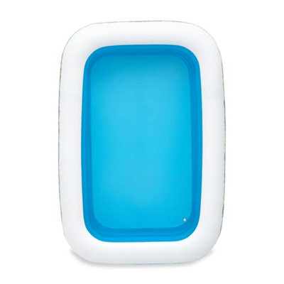 Blue Bestway Inflatable Kids Pool - 229x152x56 cm Family Swimming Pool