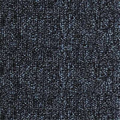 Blue Black Carpet Tiles For Contract, Office, 3.5mm thick Tufted Loop