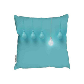 Blue Bulbs Cushion / 30cm x 45cm