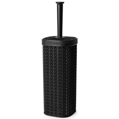 Blue Canyon Lace Design Toilet Brush Black