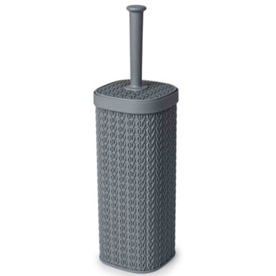Blue Canyon Lace Design Toilet Brush Grey