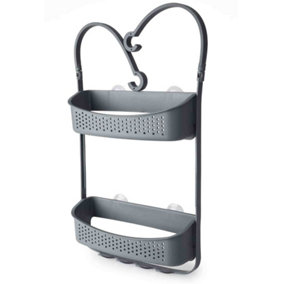 Blue Canyon Shower Caddy Double Hanging Grey