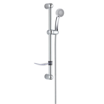 Blue Canyon Shower Rail Set 60cm - Chrome Shower Head Kit with Hose ...