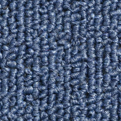 Blue Carpet Tiles  For Contract, Office, Shop, Home, 3mm Tufted Loop Pile, 5m² 20 Tiles Per Box