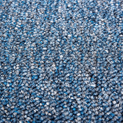Blue Carpet Tiles Heavy Duty 20 Piece 5SQM Commercial Office Home Shop Retail Flooring