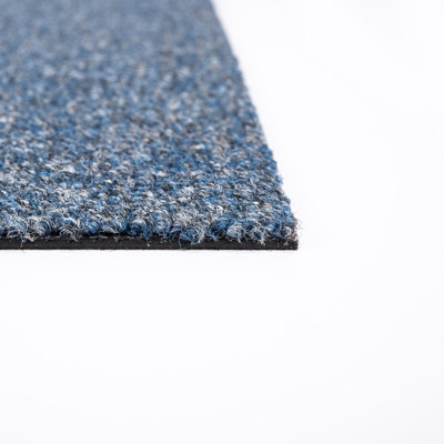 Blue Carpet Tiles Heavy Duty 20 Piece 5SQM Commercial Office Home Shop Retail Flooring - 3