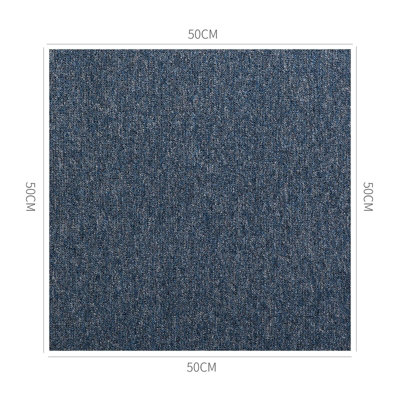 Blue Carpet Tiles Heavy Duty 20 Piece 5SQM Commercial Office Home Shop Retail Flooring - 4
