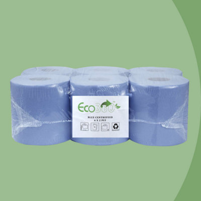 ValueX Centrefeed Rolls 2 Ply W 166mm X L 120m Blue (Pack 6) - BCF120 | Ryman Business® UK - View #10