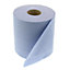 Blue Centrefeed Paper Roll 60M pack of 6 - 2ply Cleaning Towel Blue Roll
